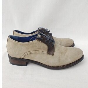 Stefano Castelli Shoes‎ Tan Beige Suede Lace Up Derby Shoes Italy Leather 36 6